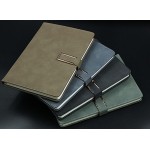 Custom Imprinted 8.5" x 11" - Premium Leather Notebook or Portfolio - Debossed