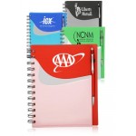 Logo Printed Spiral Notebooks w/ Front Pocket