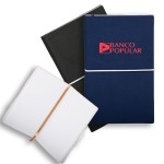 Softcover Notebook w/ Custom Imprint & Elastic Closing Band with Logo