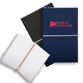 Promotional Softcover Notebook w/ Custom Imprint & Elastic Closing Band  Promotional Softcover Notebook w/ Custom Imprint & Elastic Closing Band
