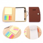 Creative Sticky Notes Flip Notebook With Pen Slot with Logo