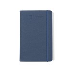 Branded Moleskine Leather Ruled Large Notebook - Forget Me Not Blue