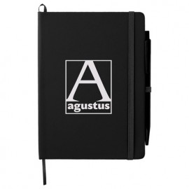 5" x 7" FSC Mix Prime Notebook With Pen with Logo