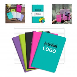 80 Pages 40 Sheets 5" x 8" Lined Memo Field Book with Logo