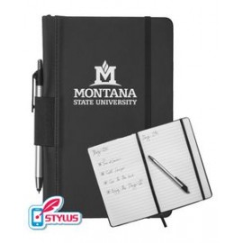 Union Printed - Eco Journal with Stylus Pen - 1-Color Print with Logo