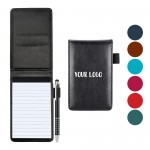 A7 Pocket Notepad Set Pu Holder 50 Lined Sheets Stylus Pen with Logo