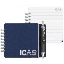 Customized Classic Square Journal w/50 Sheets & Pen (3 11/16")  Customized Classic Square Journal w/50 Sheets & Pen (3 11/16")