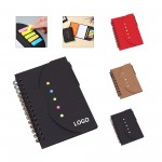 3-in-1 Notebook w/ Sticky Flags & Pen with Logo