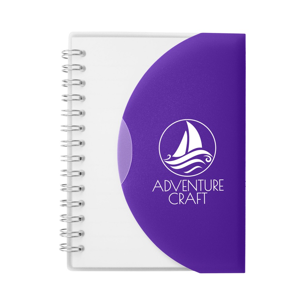 Curve Medium Spiral Notebook 4.25" x 5.25" with Logo