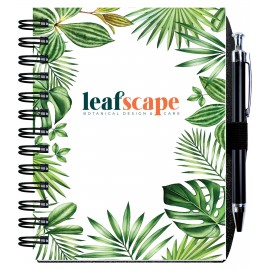 Gloss Cover Journals w/100 Sheets & Pen (5"x7") with Logo