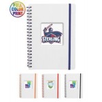 Promotional Union Printed, Frosted Eco Spiral Notebook Jotter, Full Color