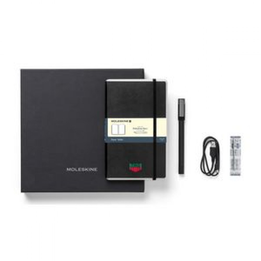 Branded Moleskine Smart Writing Set Ellipse - Ruled Paper - Black Branded Moleskine Smart Writing Set Ellipse - Ruled Paper - Black