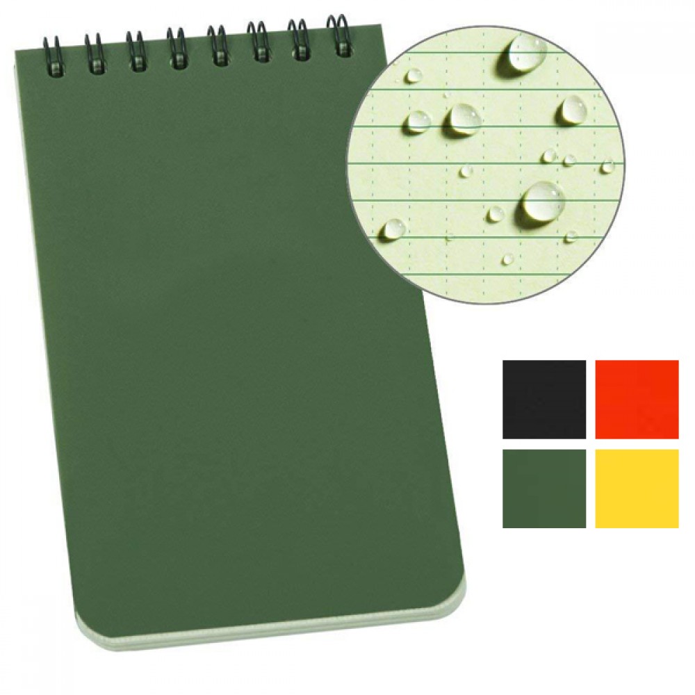 All Weather proof Spiral Notebook with Logo