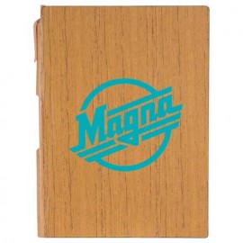 Promotional 6" x 8.5" FSC Mix Bari Notebook with Pen