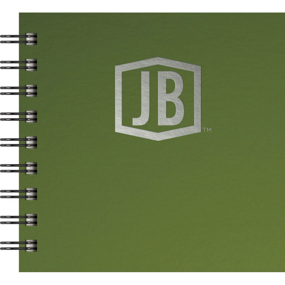Deluxe Cover Cover Series 3 Square NoteBook (5"x5") with Logo