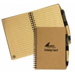 Recycled Notebook w/Pen Branded