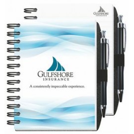 Full Color Impression Journal w/Pen Safe (5"x7") with Logo
