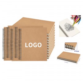 Promotional 60 Sheets 120 Pages A5 Blank Spiral Sketchbook  Promotional 60 Sheets 120 Pages A5 Blank Spiral Sketchbook
