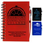 "Allegheny" Stylish Spiral Sticky Notes, Flags & Pen Notebook (Overseas) with Logo