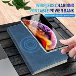 High Capacity Custom Power Bank Fingerprint Lock Diary Wireless Charging Notebook With Record Custom Imprinted