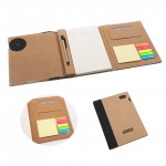 Promotional Kraft Cover Sticky Notes Notebook With Pen