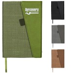 Personalized Leather Foldover Notebook