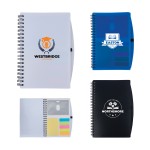 Custom Bates Spiral FSC Notebook With Sticky Notes and Flags