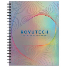 Customized Holographic Rainbow Journal Large NoteBook (8.5"x11")