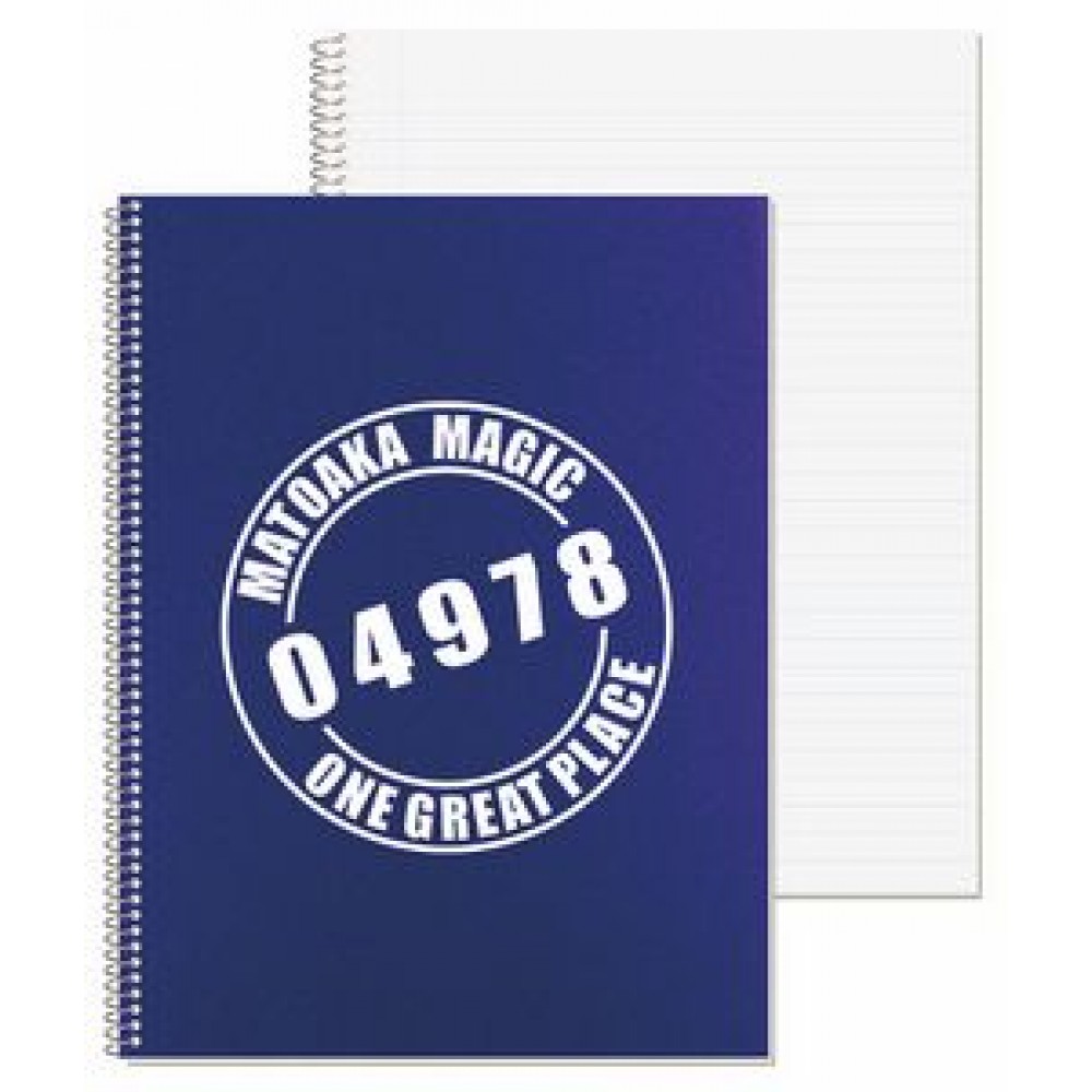 Logo Branded Econo Poly Cover Composition Notebook w/Wide Rules (8 3/16"x10 7/8")