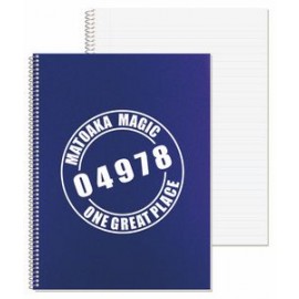 Logo Branded Econo Poly Cover Composition Notebook w/Wide Rules (8 3/16"x10 7/8")