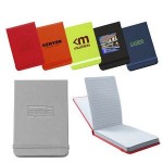 Logo Printed Leatherette Jotter Notebook By Trilogy