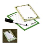 Branded Note Pad and Memo Magnet Set
