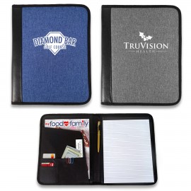 Crosshatched Padfolio with Logo