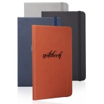 Barrington Hardcover Notebook w/ Band & Matching Color Bookmark with Logo