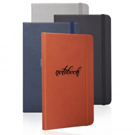 Customized Barrington Hardcover Notebook w/ Band & Matching Color Bookmark  Customized Barrington Hardcover Notebook w/ Band & Matching Color Bookmark