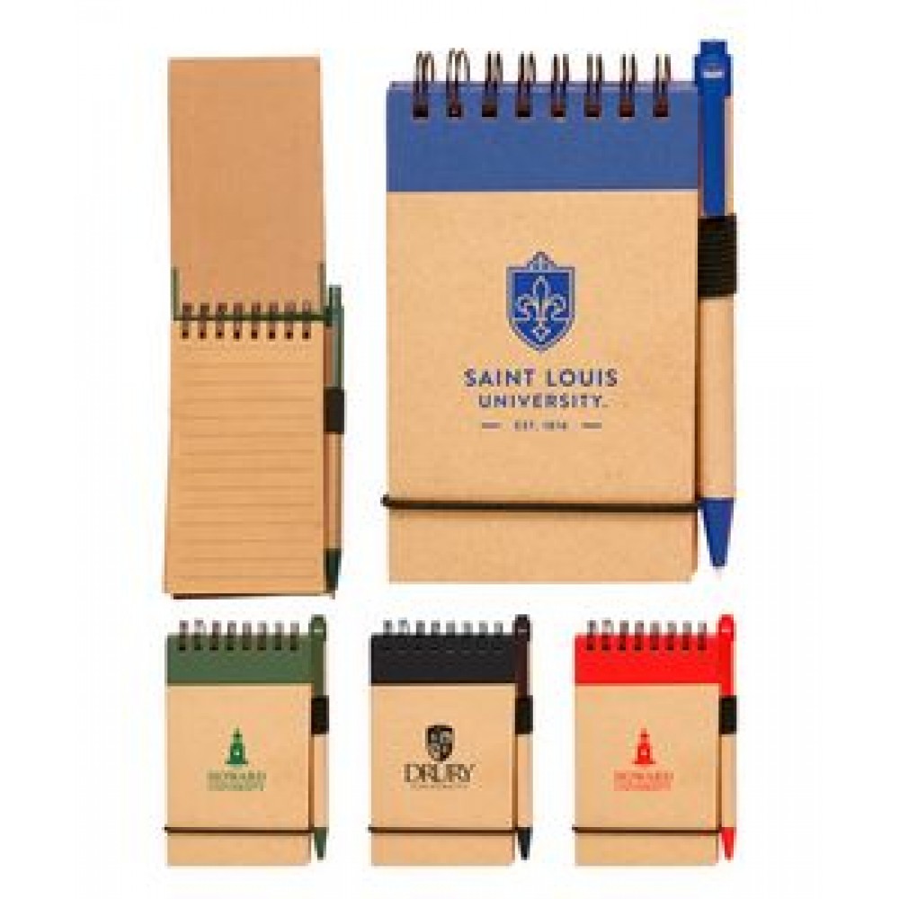 Personalized Eco Notebook Jotter with Matching Pen