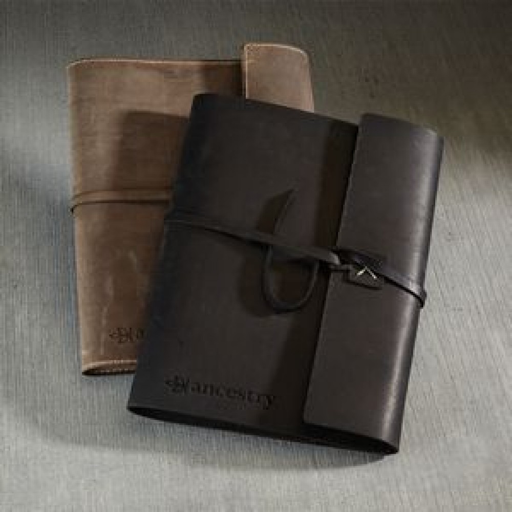 Custom Imprinted DOCKER Leather Composition Book Cover Custom Imprinted DOCKER Leather Composition Book Cover
