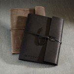 Custom Imprinted DOCKER Leather Composition Book Cover