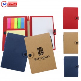 Eco-friendly Button Pen Notepad with Logo