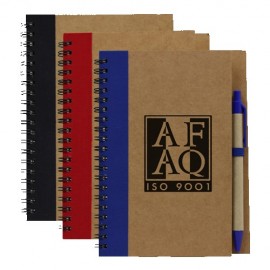 Custom Recycled Notebook w/ Pen