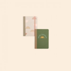 Journal - 5 X 3.5 Passport - Tape - Blank Guts - T - Mini with Logo