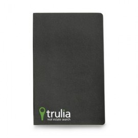 Logo Branded Moleskine Volant Ruled Large Journal - Black