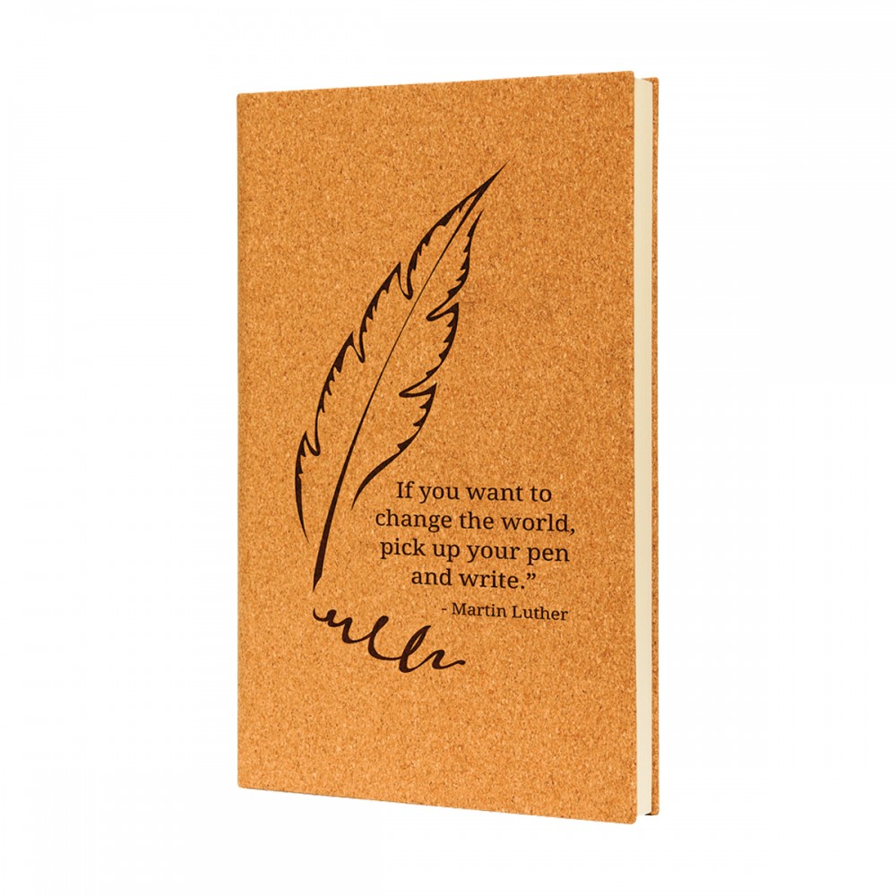 5 1/4" x 8 1/4" Cork Journal Custom Imprinted 5 1/4" x 8 1/4" Cork Journal Custom Imprinted