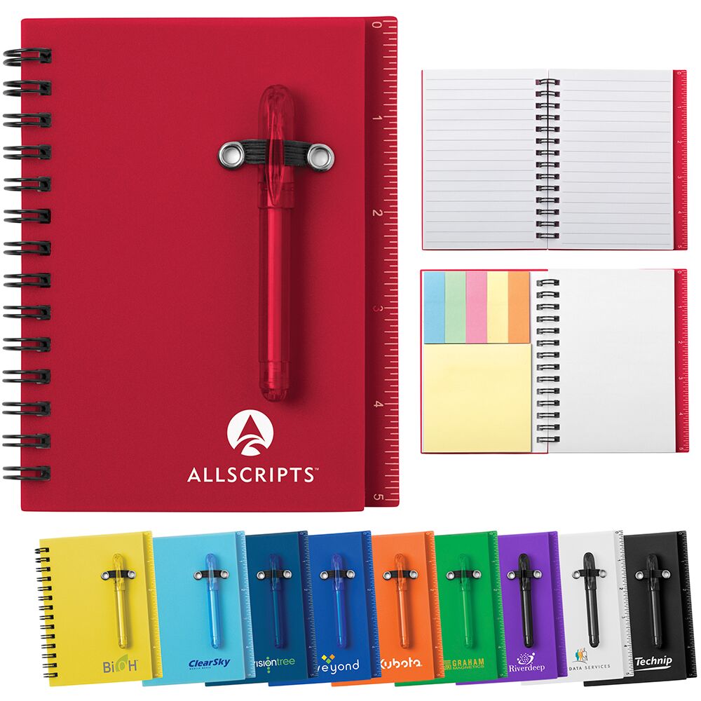 Logo Branded All-In-One Mini Notebook Set