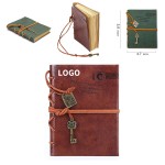 Promotional 160 Sheets 320 Pages 5 Inches Blank Paper Leather Writing Journal Notebook