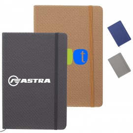 Personalized 3" W x 3" H Arco A5 Knit Texturized Notebook