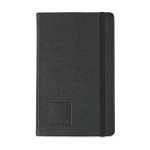 Custom Imprinted Moleskine Leather Ruled Large Notebook - Black