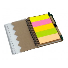 Eco-Friendly Pocket Complete Set Notebook with Ruler with Logo