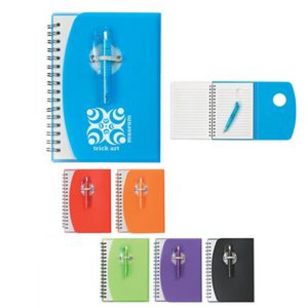 Spiral Notebook With Shorty Pen Custom Imprinted Spiral Notebook With Shorty Pen Custom Imprinted