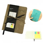 PU Leather Custom Waterproof Notebook Sticky Notes with Logo